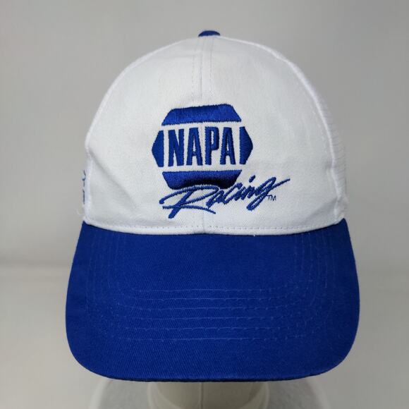 Napa Racing Strapback Hat Blue White Embroidered Logo Adjustable Chase Elliot - Picture 2 of 6